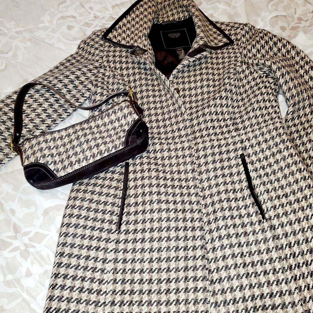 Coach coat and handbag